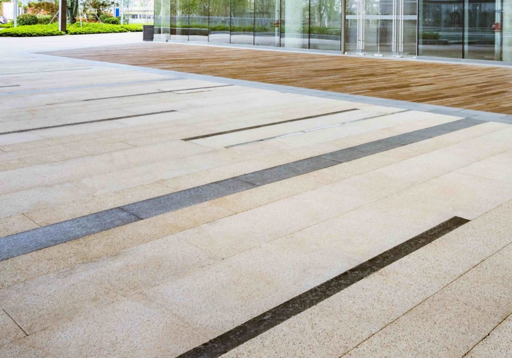 Feature pedestrian pavement design