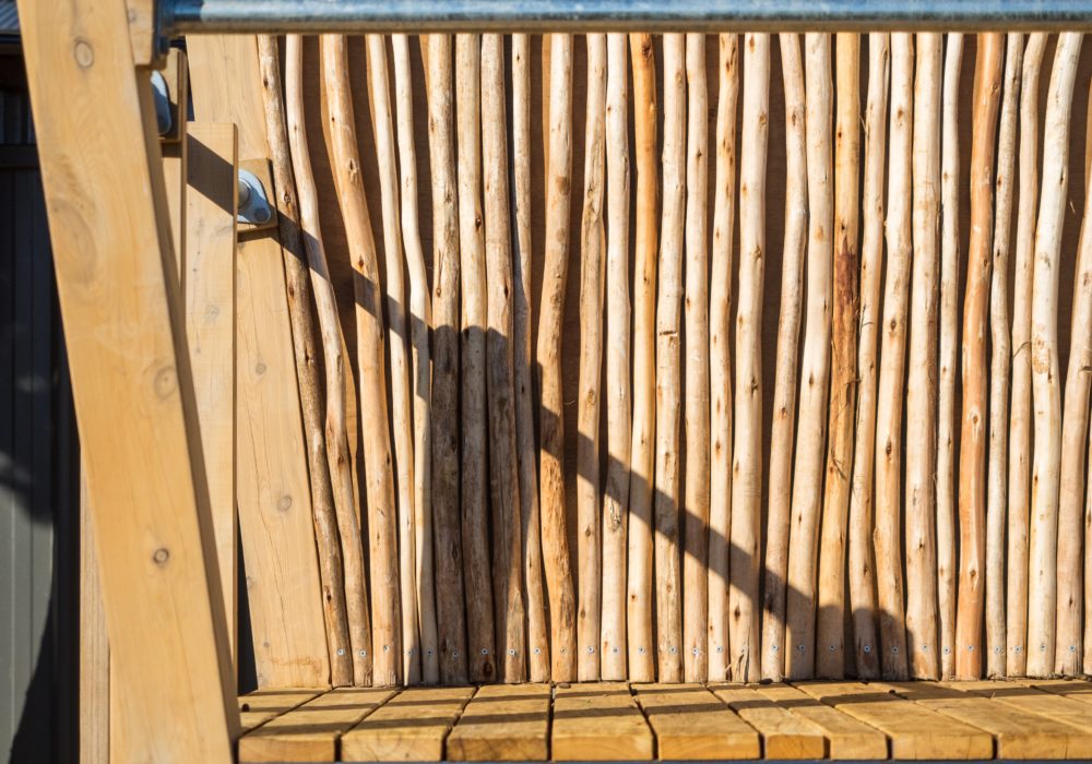 Wooden cubbies
